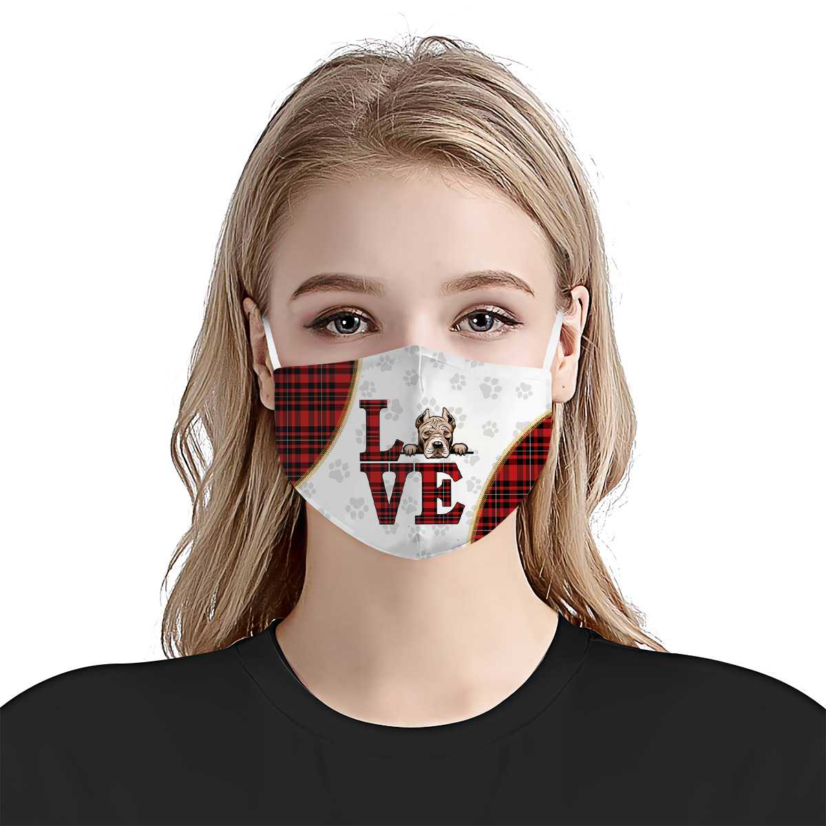 Love Pitbull EZ16 1803 Face Mask