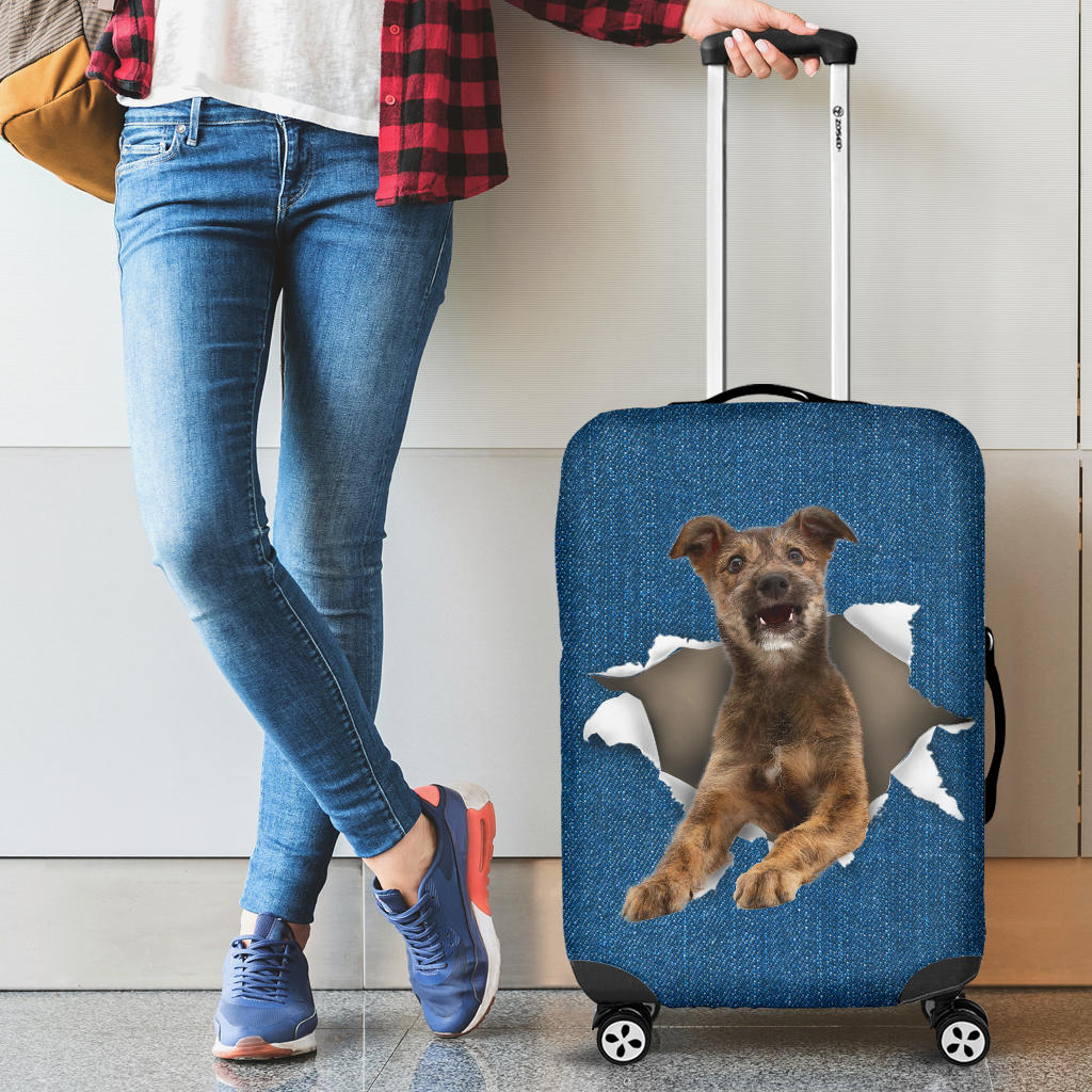 Lurcher-Torn Paper Luggage Covers