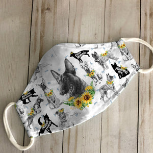 Malinois Sunflower EZ07 0207 Face Mask