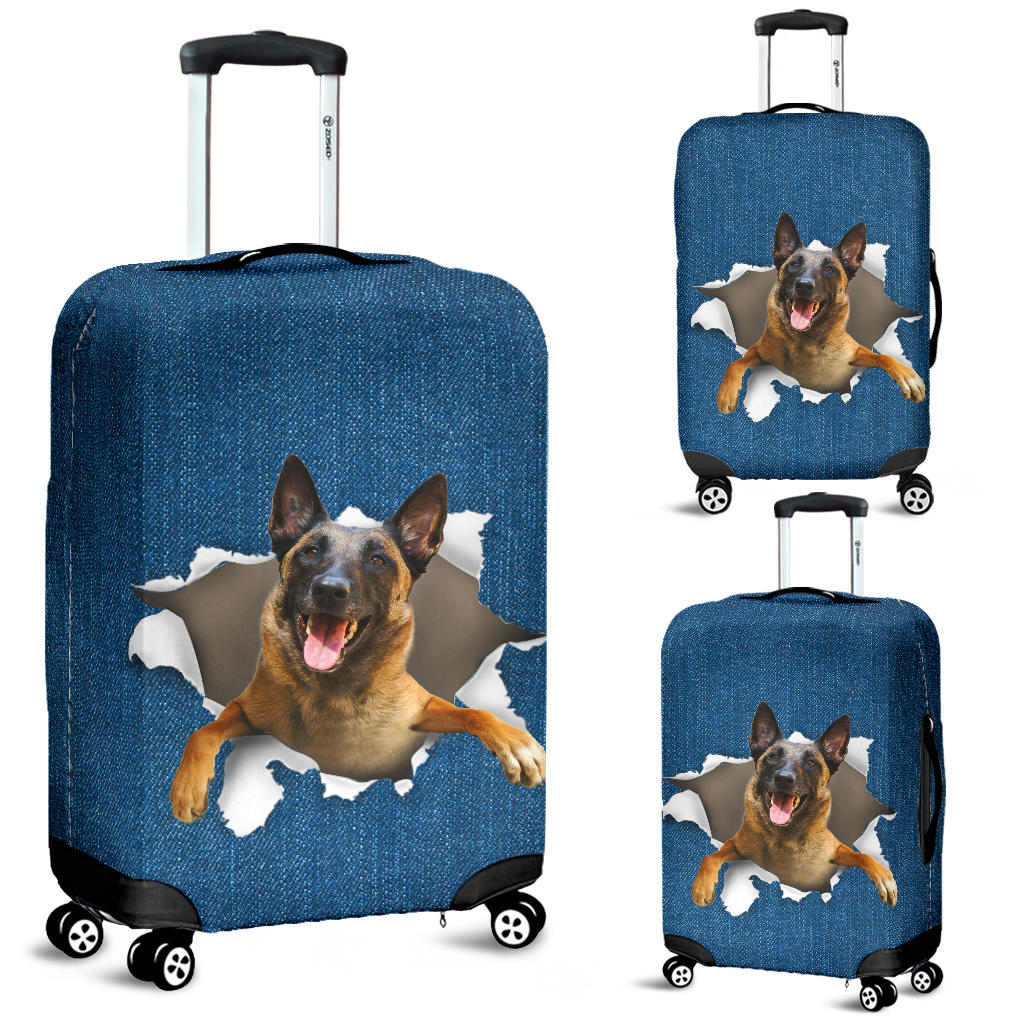 Malinois-Torn Paper Luggage Covers