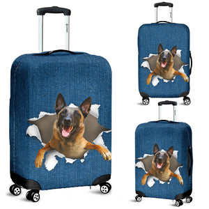 Malinois-Torn Paper Luggage Covers