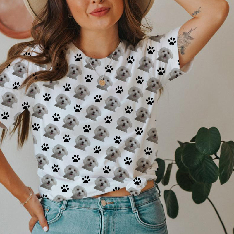 Maltese-Faces & Paws T-shirt