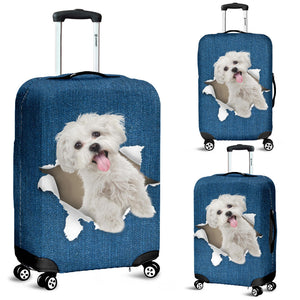 Maltese-Torn Paper Luggage Covers