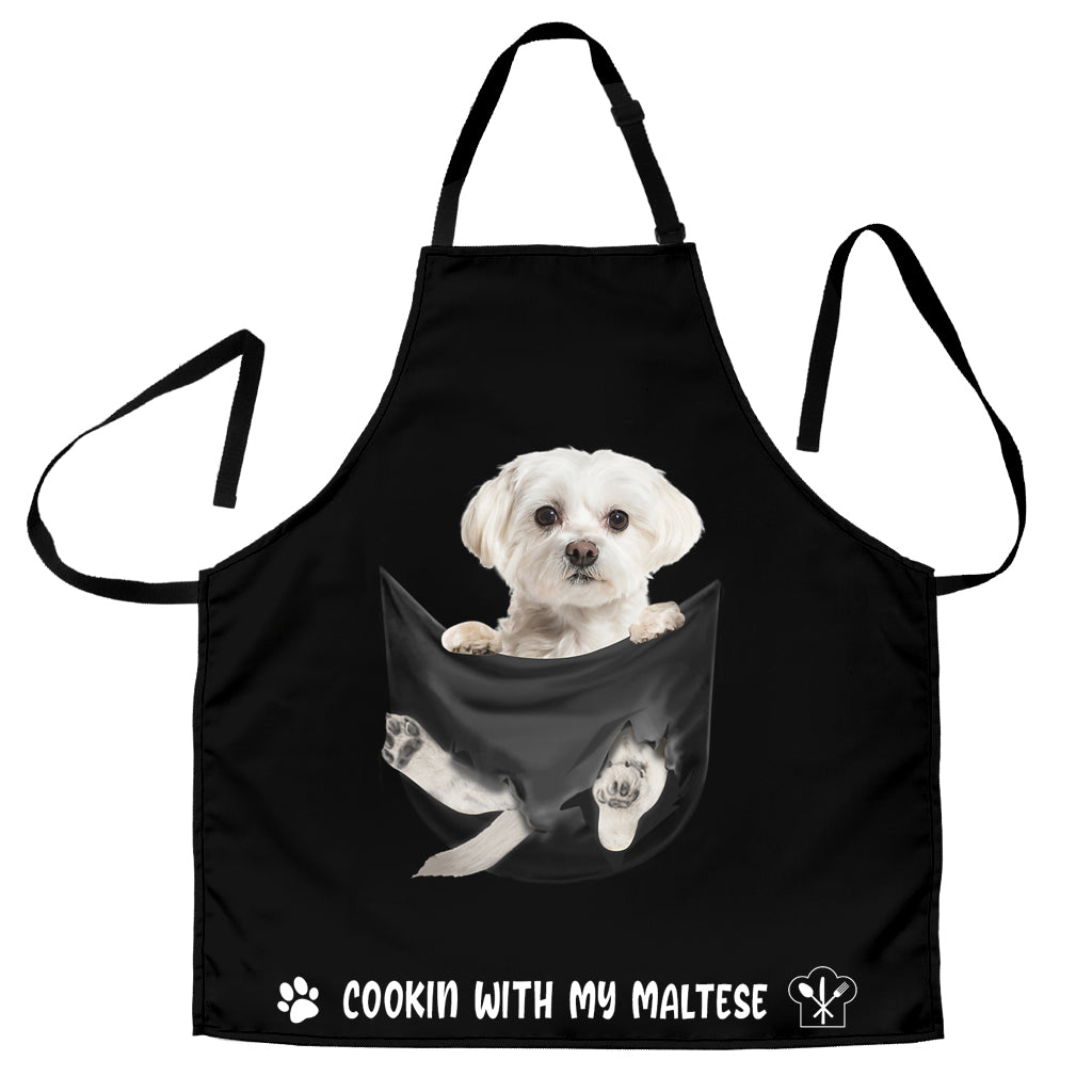 Maltese 2 Cookin' With Me Apron