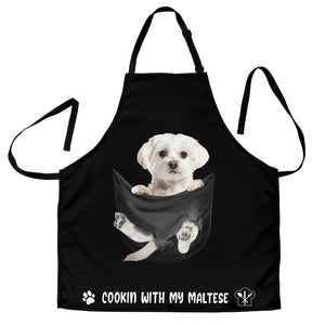 Maltese 2 Cookin' With Me Apron