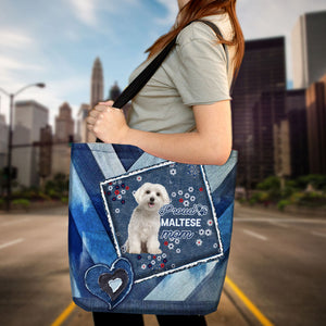 Maltese 2 Pround Mom2-Cloth Tote Bag