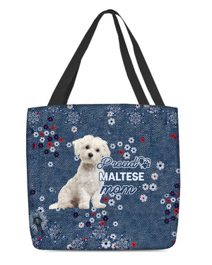 Maltese Pround Mom-Cloth Tote Bag