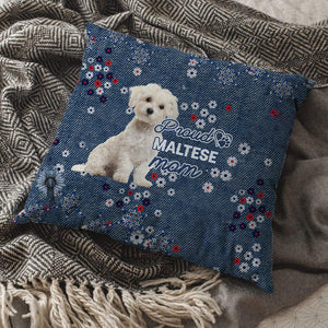 Maltese Pround Mom-Pillow Case