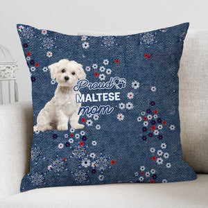 Maltese Pround Mom-Pillow Case