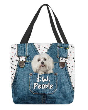 Maltese-EW people-Cloth Tote Bag