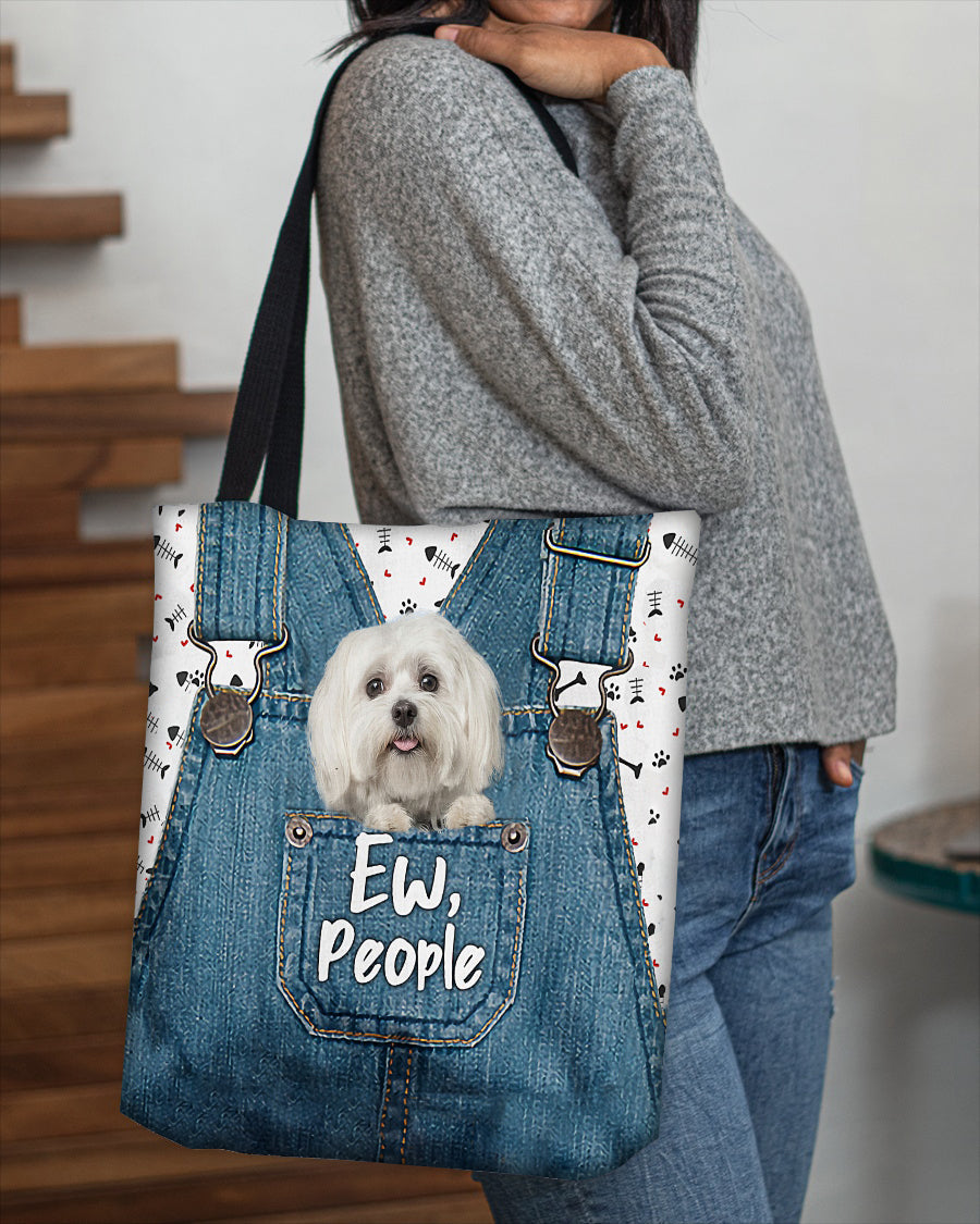 Maltese-EW people-Cloth Tote Bag