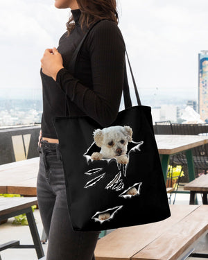 Cracks-Maltipoo-Cloth Tote Bag