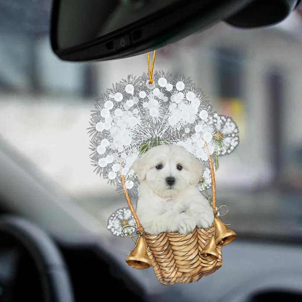 Maltipoo-Dandelion-Two Sided Ornament