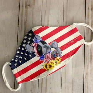 Merica French Bulldog 4th Of July EZ06 1305 Face Mask