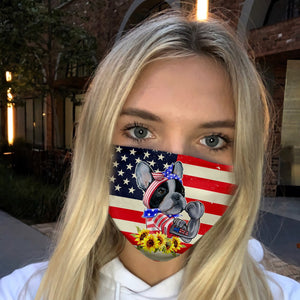 Merica French Bulldog 4th Of July EZ06 1305 Face Mask