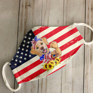 Merica Labrador 4th Of July EZ06 1305 Face Mask