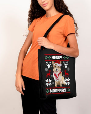 Merry Woofmas-Corgi-Cloth Tote Bag