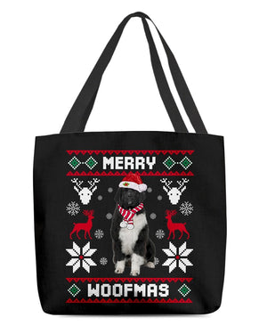 Merry Woofmas-Newfoundland 1-Cloth Tote Bag