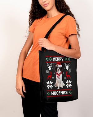 Merry Woofmas-Papillon 3-Cloth Tote Bag