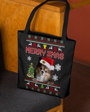 Merry Xmas-Papillon 2-Cloth Tote Bag