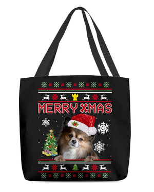 Merry Xmas-Papillon 2-Cloth Tote Bag