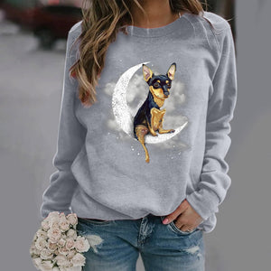 Miniature Pinscher -Sit On The Moon- Premium Sweatshirt