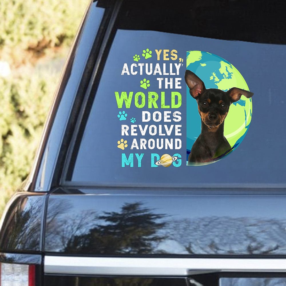Miniature Pinscher 2 Revolve Around Decal