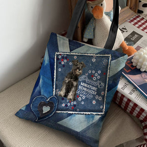 Miniature Schnauzer Pround Mom2-Cloth Tote Bag