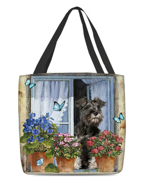 Miniature Schnauzer Today I Choose Joy-Cloth Tote Bag