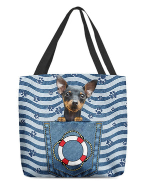 Miniature pinscher On Board-Cloth Tote Bag