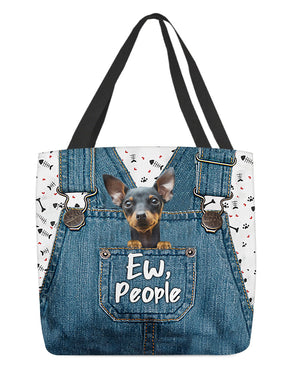 Miniature pinscher-EW people-Cloth Tote Bag