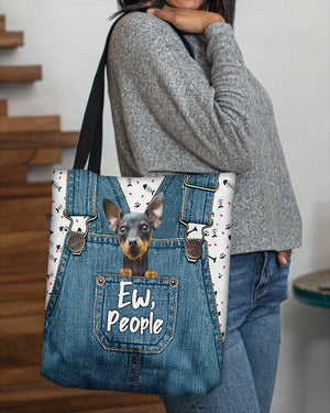 Miniature pinscher-EW people-Cloth Tote Bag