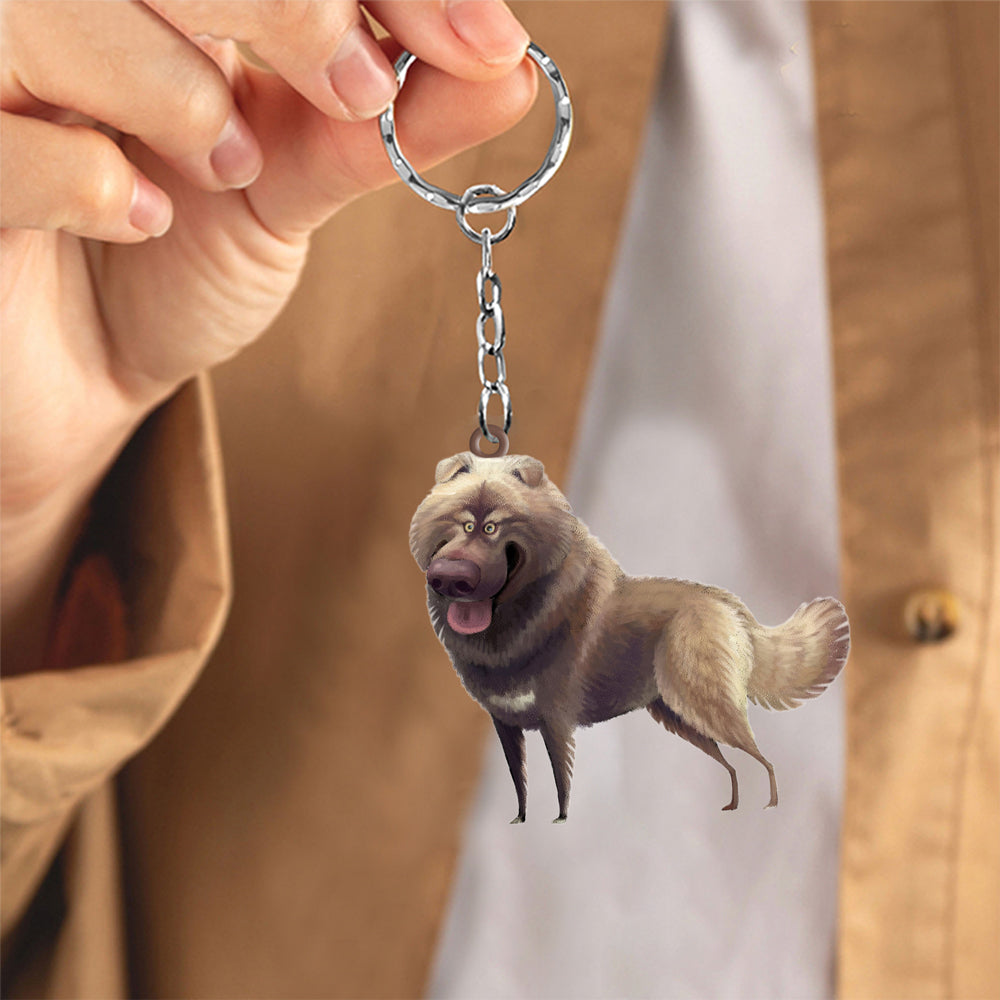 Mix Dog-Look at me flat Acrylic Keychain