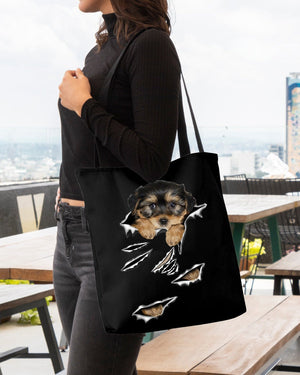 Cracks-Morkie-Cloth Tote Bag