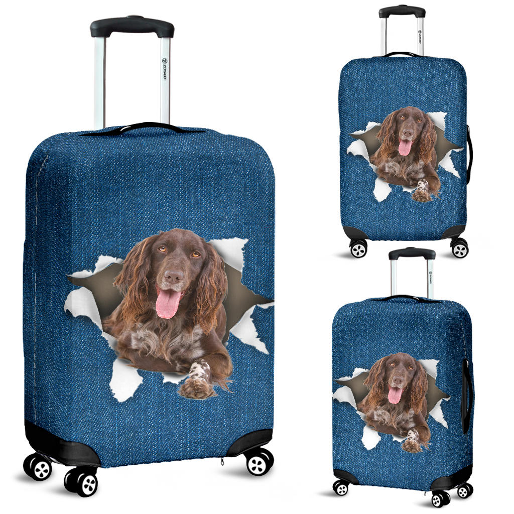 Munsterlander-Torn Paper Luggage Covers