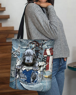 Neapolitan Mastiff-Ripped Jeans-Cloth Tote Bag