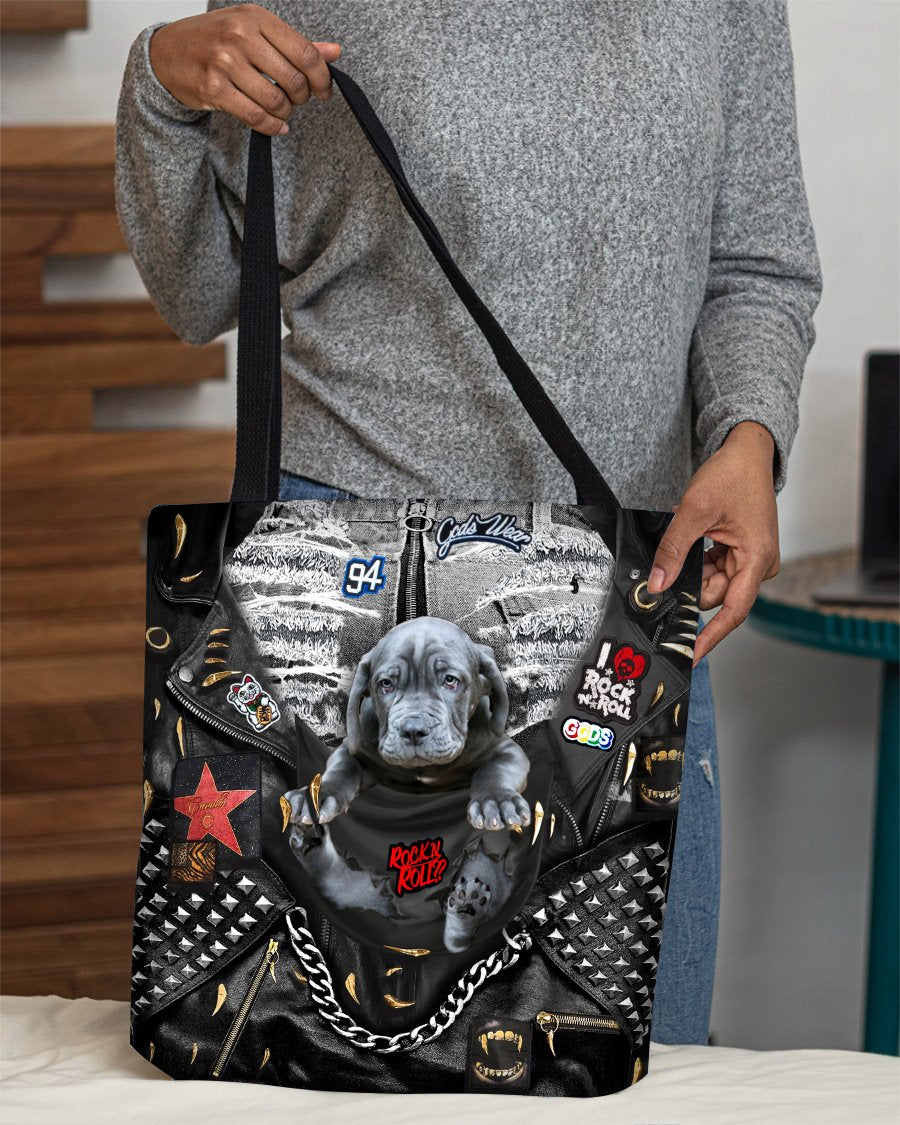 Neapolitan Mastiff-Rock Dog-Cloth Tote Bag