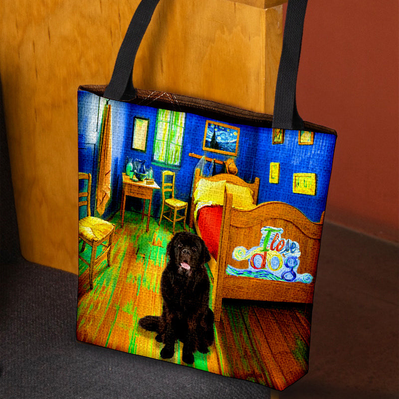 Newfoundland in the bedroom-Cloth Tote Bag
