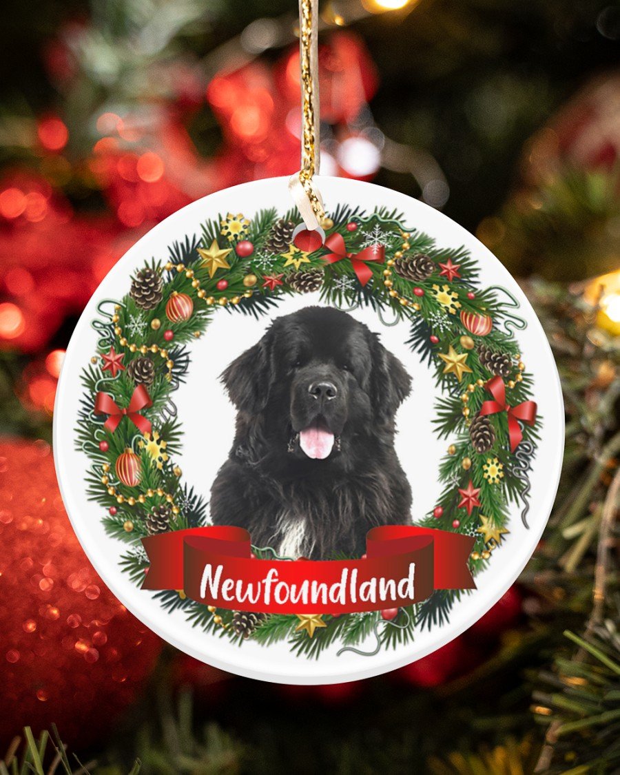 Newfoundland-Noel Circle-Two Sided Ornament