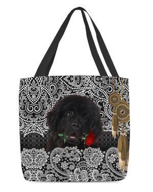 Newfoundland-Rose Cloth Tote Bag