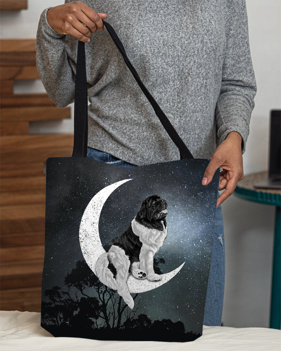 Newfoundland 1-Sit On The Moon-Cloth Tote Bag