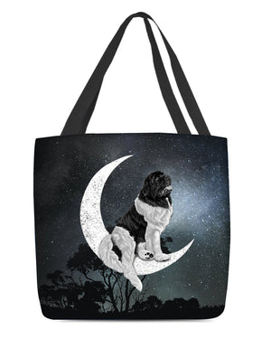 Newfoundland 1-Sit On The Moon-Cloth Tote Bag