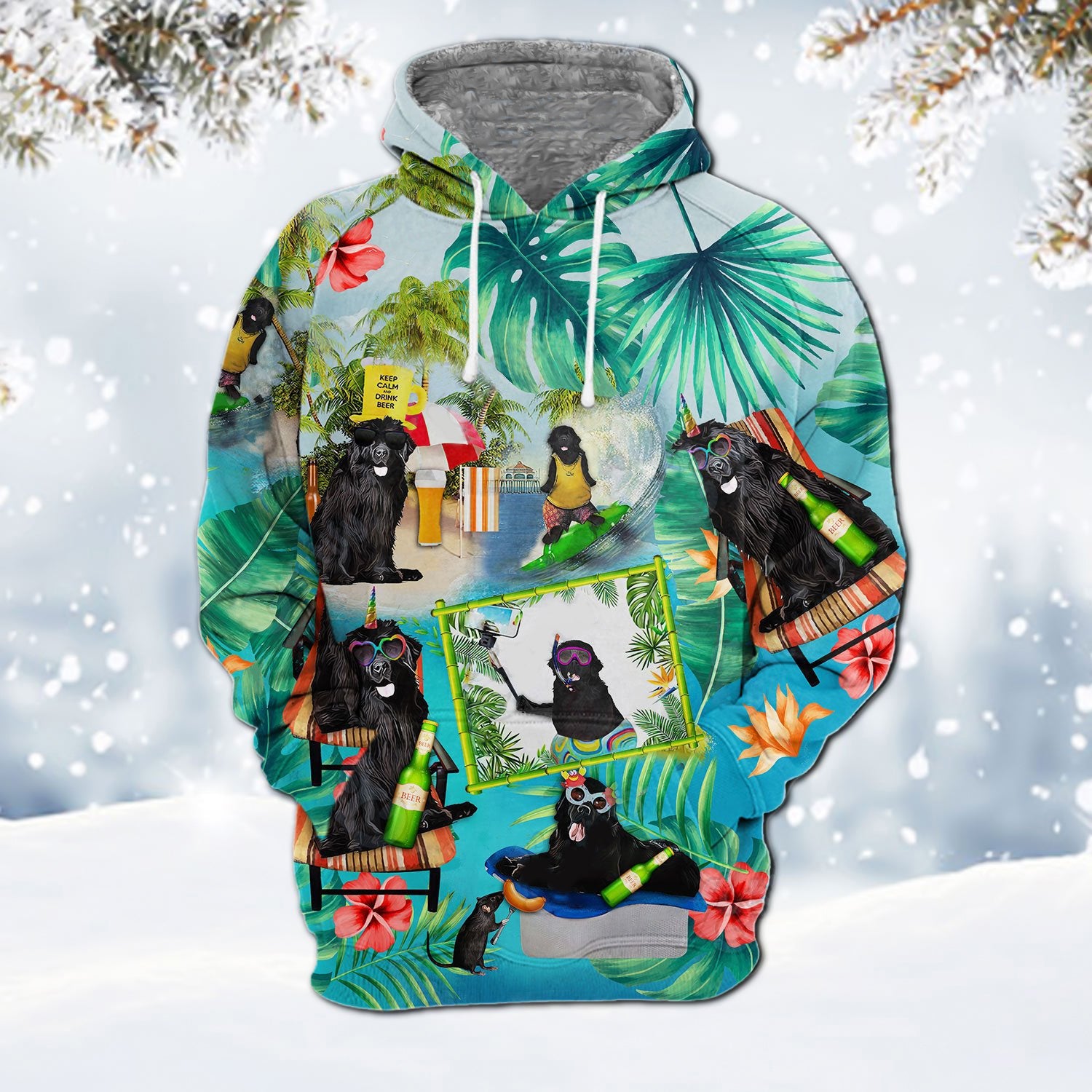 Newfoundland 1-Surfing Hoodie