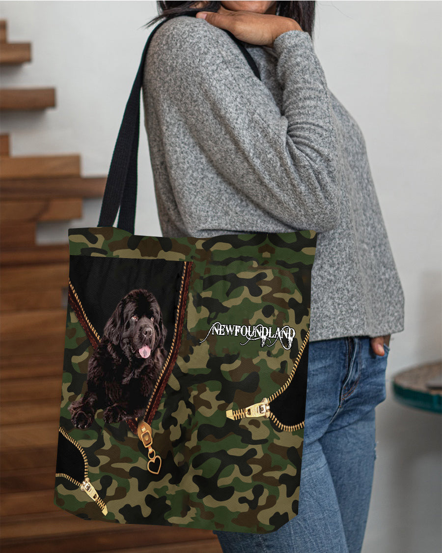 Newfoundland Camo Cloth Tote Bag