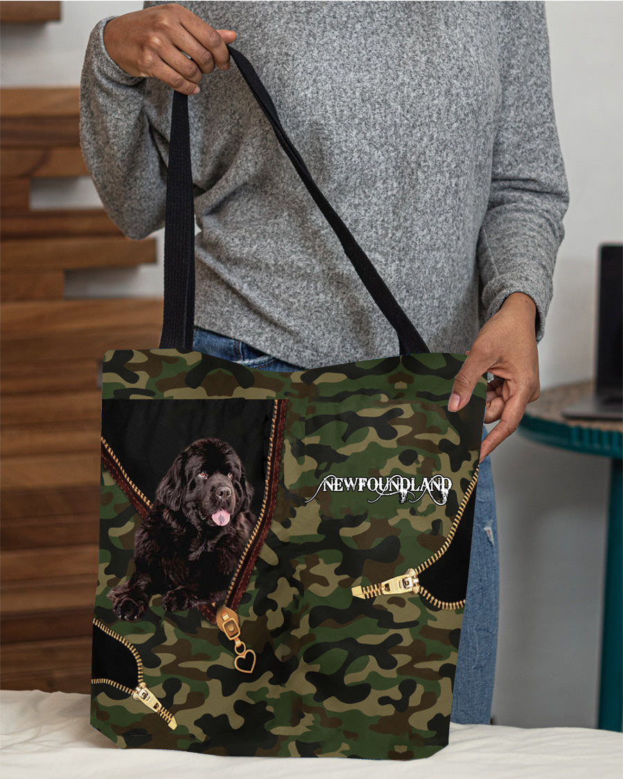 Newfoundland Camo Cloth Tote Bag