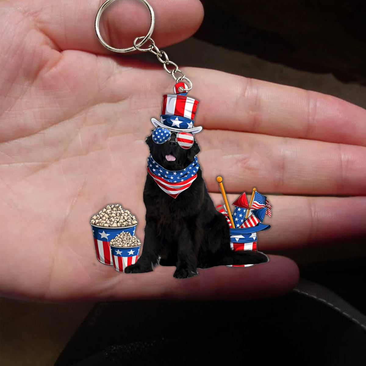 Newfoundland-July Stuff Flat Acrylic Keychain