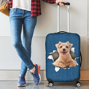 Norfolk Terrier-Torn Paper Luggage Covers