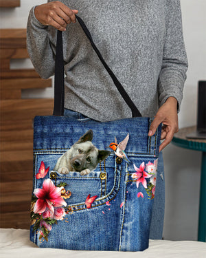 Norwegian Elkhound-Lily Cloth Tote Bag