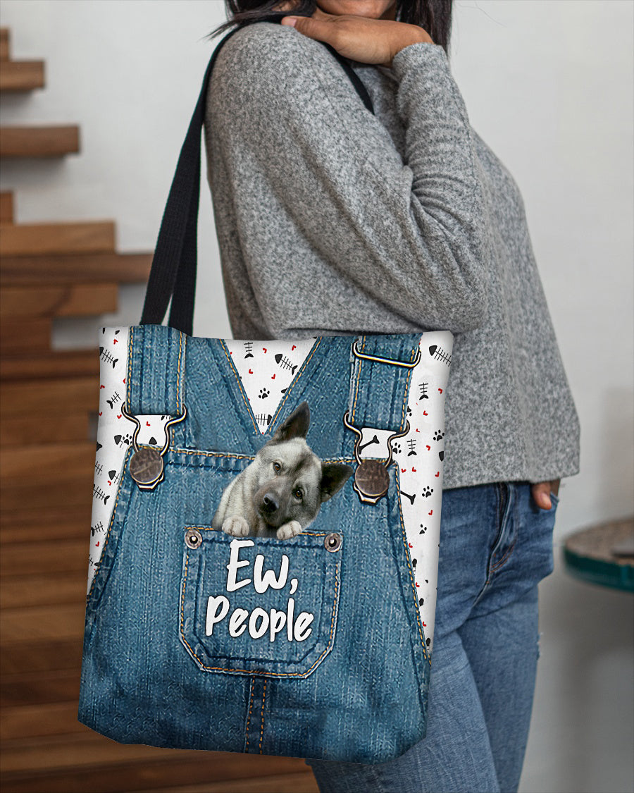 Norwegian Elkhound-EW people-Cloth Tote Bag