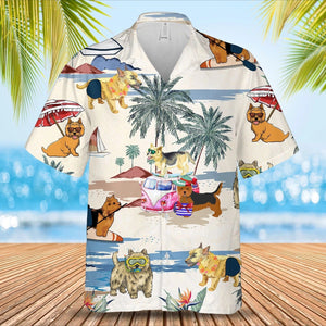 Norwich Terrier Summer Beach Hawaiian Shirt